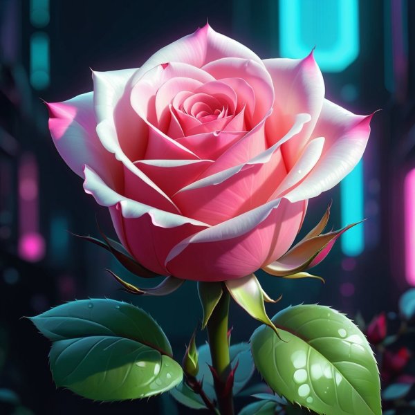 Цветок роза-SD