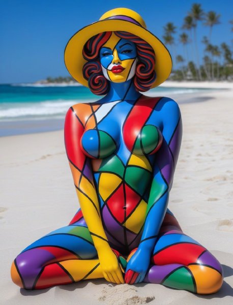 Woman on a beach - SD