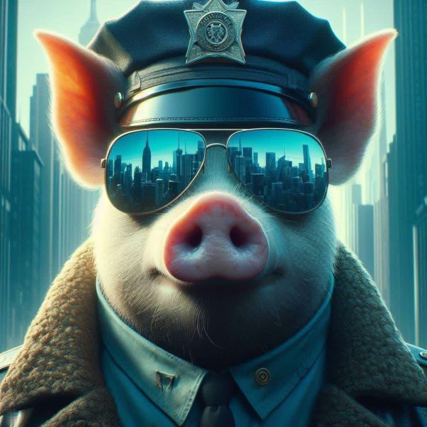Police pig - DALLE
