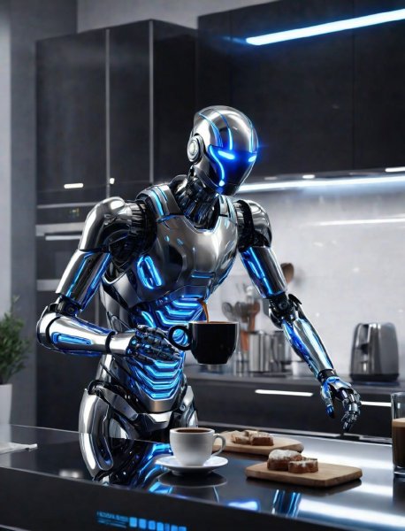 Робот готовит завтрак - SD