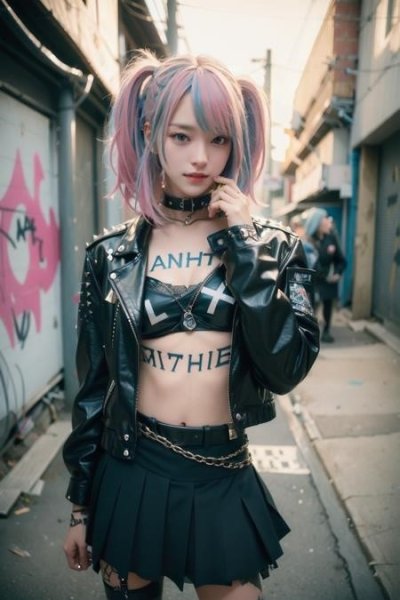 LoRA ID: 33609. Gothic Punk Girl
