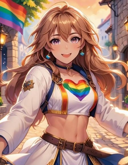 LoRA ID: 491540. Pride Month Anime Style [SDXL]