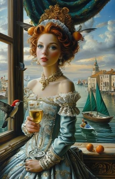 LoRA ID: 456636. style of Michael Cheval [SDXL] 129