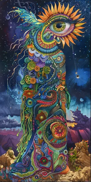Psychedelic surreal art - MJ