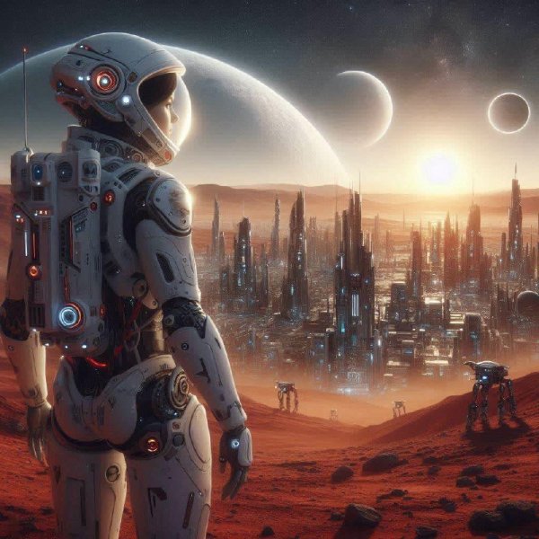 Колонизация Красной планеты: будущее на Марсе. dalle
