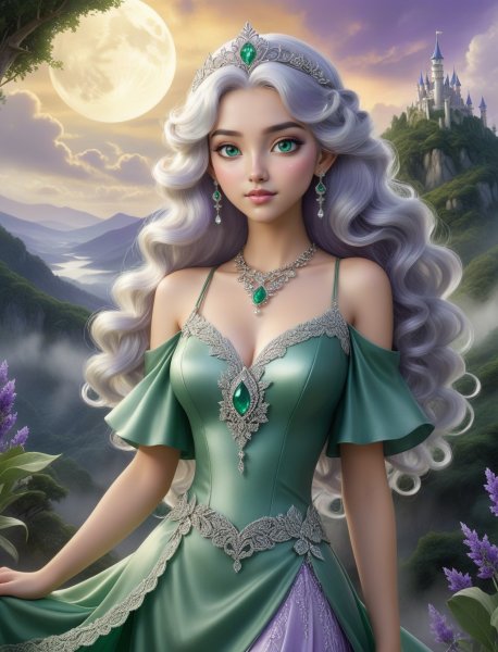 Принцесса Луна: королевство чудес и магии. stable diffusion
