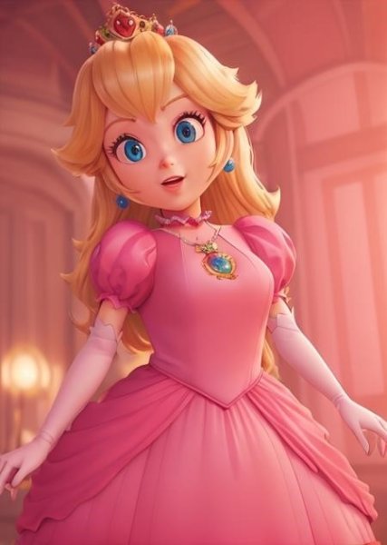 LoRA ID: 39424. Princess Peach (Mario Movie)