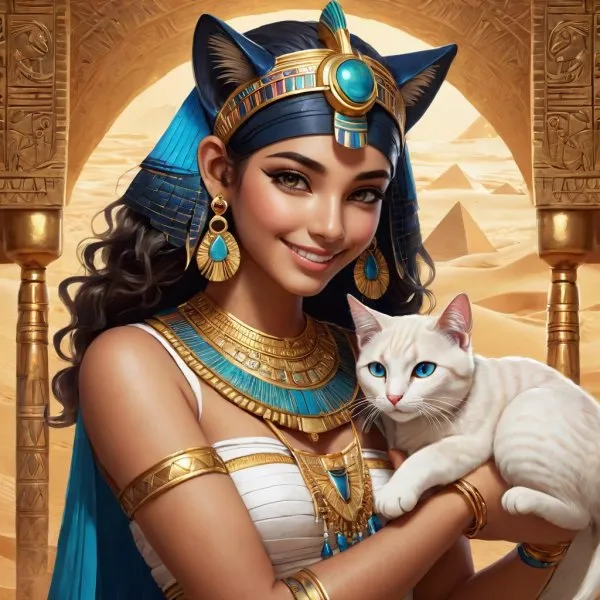 Египетская богиня в мире фэнтези. stable diffusion