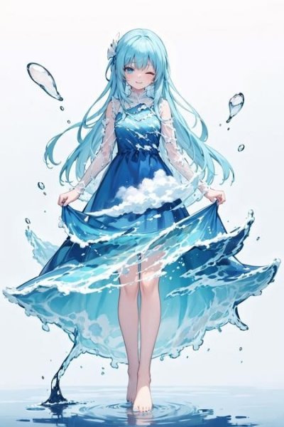 LoRA ID: 71745. Concept Liquid Clothes/Liquid Dress