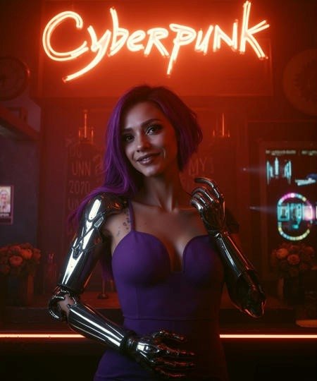 LoRA ID: 666859. Cyberpunk 2077 Flux