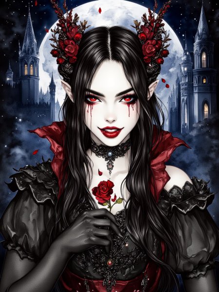 Сeductive Vampiress в Историческом Замке 🌹. flux