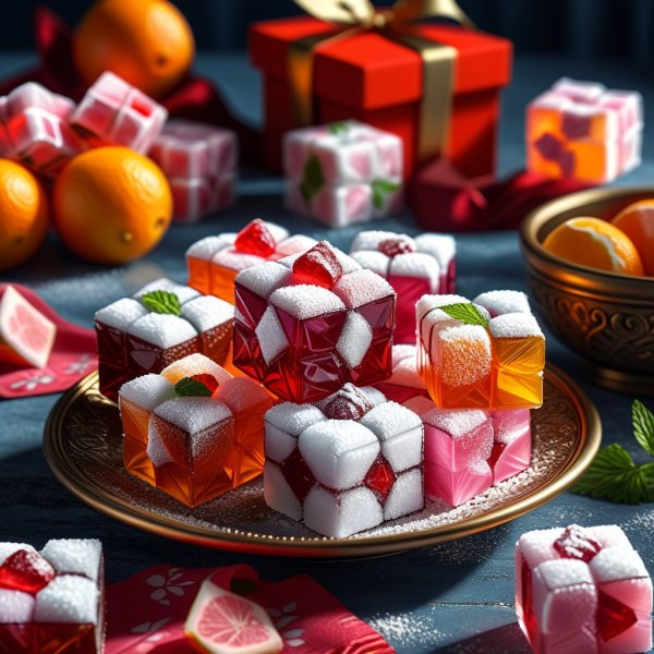 Цифровая Магия: Hyperrealistic Turkish Delight. stable diffusion