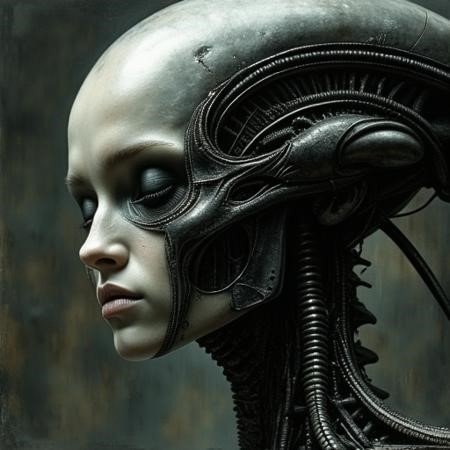 LoRA ID: 661699. style of H. R. Giger [FLUX] 295