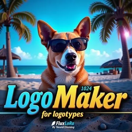 LoRA ID: 757432. LogoMaker1024 Classic Cartoon Logotypes Flux LoRa