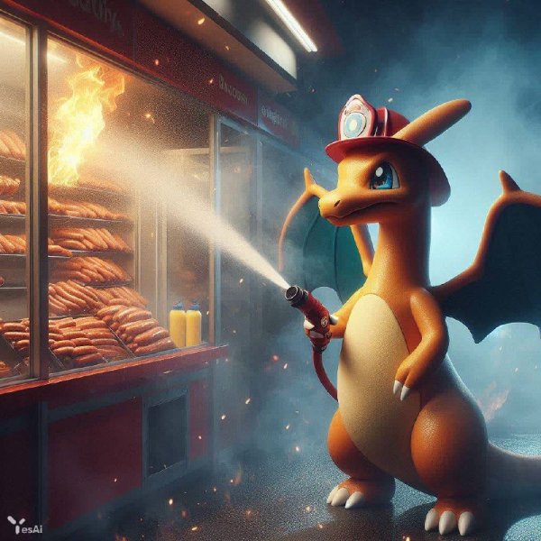 Огонь и Вода: Эпопея Charizard. dalle