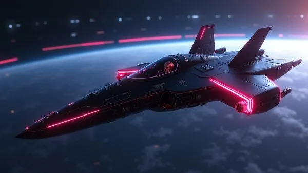 Футуристический Крейсер. flux