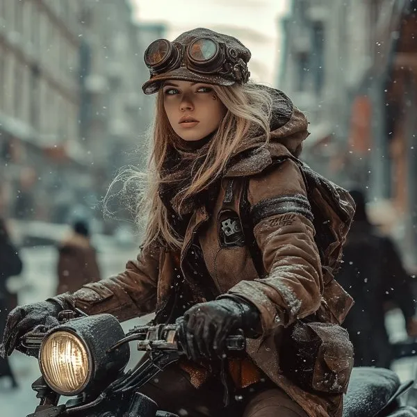Зимняя Эстетика в Стиле Стимпанк. midjourney