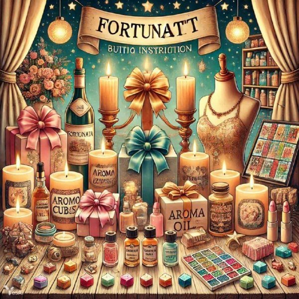 Удачные Подарки и Ароматерапия: Идеи из Fortunata Gift Boutiq. Нейронная сеть Dalle