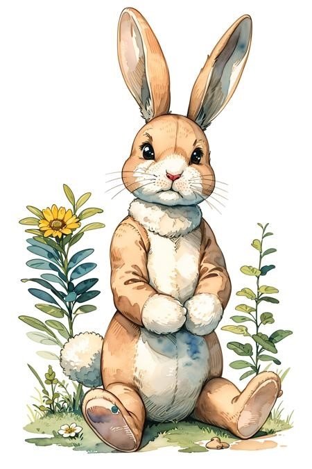 LoRA ID: 276777. [Picture Book Illustration] Watercolor Style Illustration Picture Book Story Animal Theme_v1.0