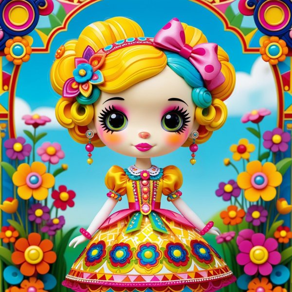 Фантазийная кукла Lalaloopsy. Нейронная сеть Stable Diffusion