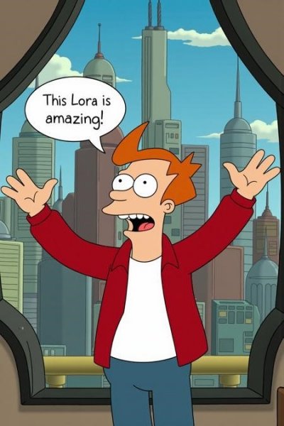 LoRA ID: 894219. Futurama cartoon style