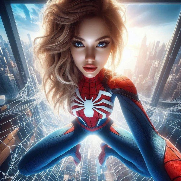 Паучья Грация: Фотосессия Spider-Girl. Нейронная сеть Dalle