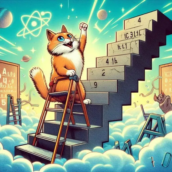 Котик покоряет небо: вдохновение, достижения и квантовый скачок вверх. Генерация из нейронной сети Dalle-3