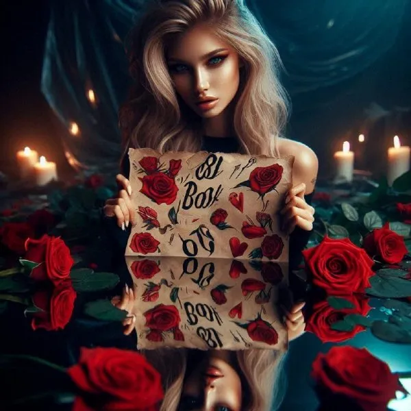 Панк-фея и розы: Зеркальное отражение Avril Lavigne в фотосетe. Генерация из нейросети Dalle