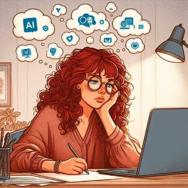 Усталость и искусственный интеллект: размышления о будущем работы. Изображение из нейронной сети Dalle 3