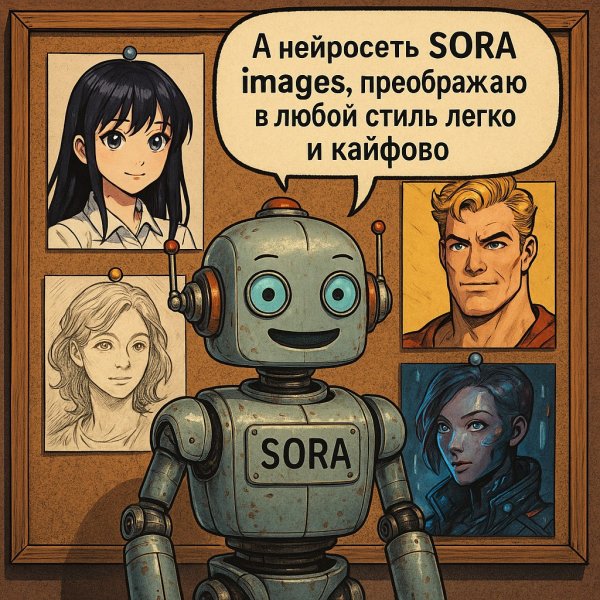 Нейросеть Sora Images: Превращаем фото в аниме, комиксы и киберпанк стили. Генерация из нейросети Sora
