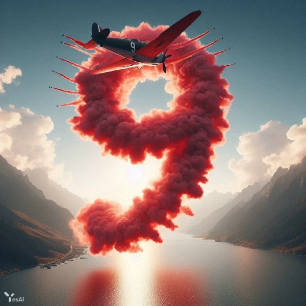 Ил-2 в небесах: грандиозный символ и реализм в формате 4K. Изображение из нейронной сети Dalle
