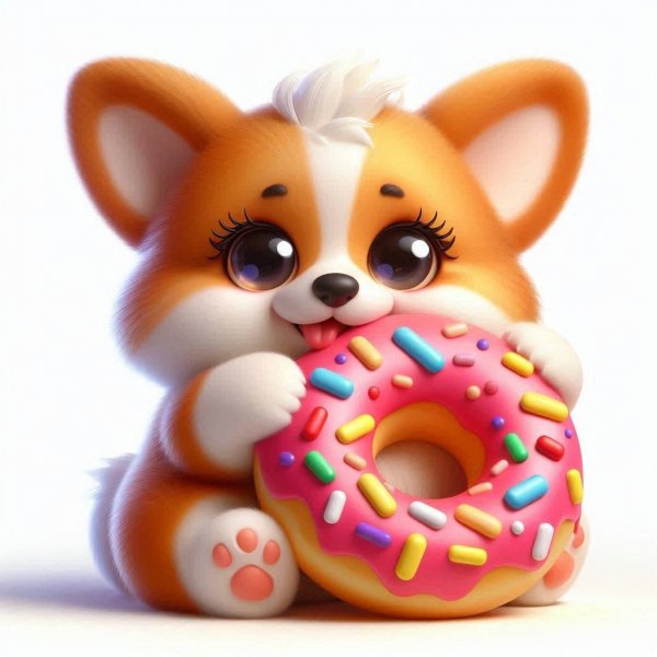 fluffy little corgi