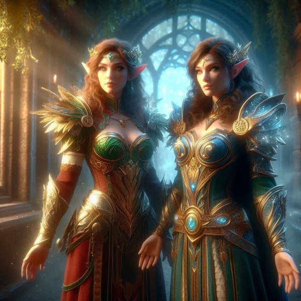 Волшебный косплей: две героини World of Warcraft в 8K разрешении. Нейронная сеть Dalle