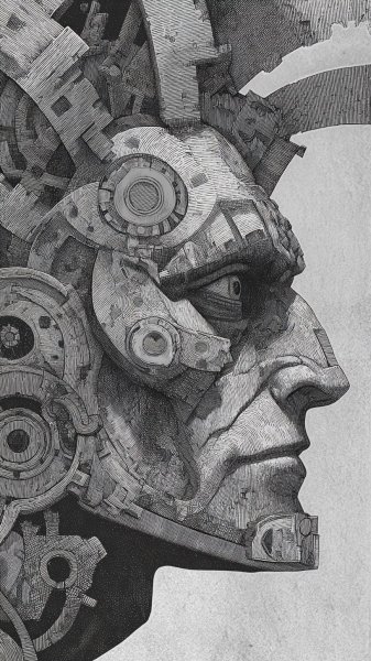 Кибернетический шаман: взгляд из будущего в прошлое. Генерация из нейросети Миджорни