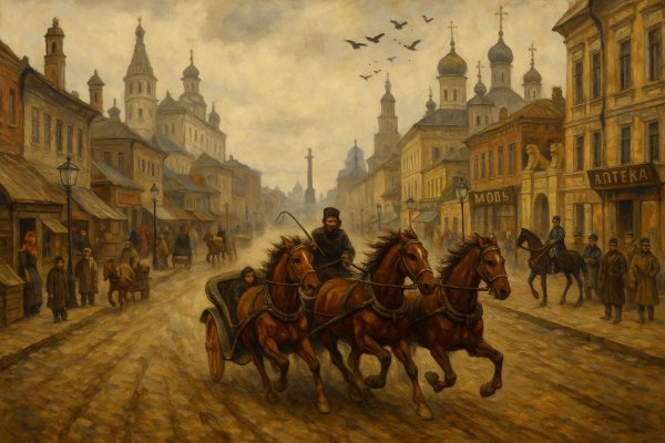 Тверская улица: калейдоскоп московских впечатлений и динамичных городских пейзажей. Картинка из нейросети Sora Image