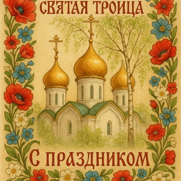 Троица: торжество веры и красоты русского искусства. Нейросеть Sora Image