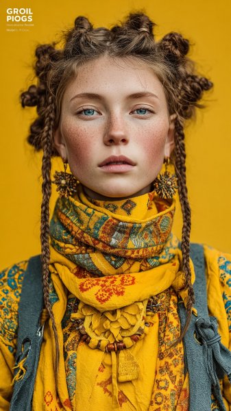 Экологичный стиль: вдохновение Арктикой и искусством инуитов в коллекции Eira Frost. Изображение из нейросети Midjourney