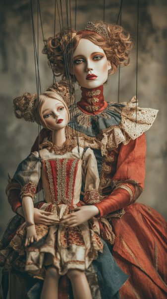 Кукольная сюрреалистика: игра света и тени в двойной экспозиции. Нейронная сеть Миджорни