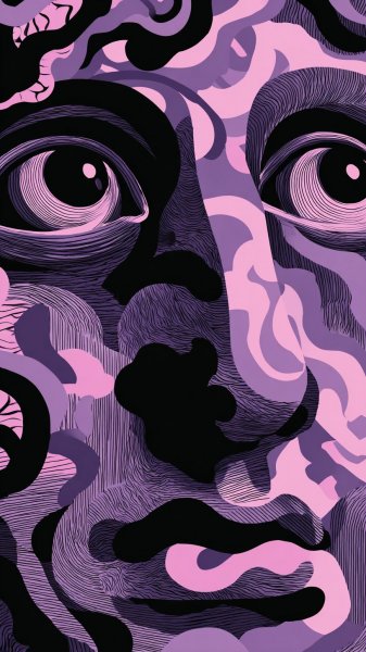 Лицо в полосах и градиенте: геометрия эмоций и визуальный рассказ. Нейросеть Миджорни