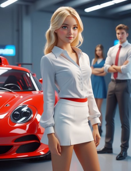 Студенты колледжа будущего создают гоночный болид в формате 3D. Нейронная сеть Стейбл Дифьюжн