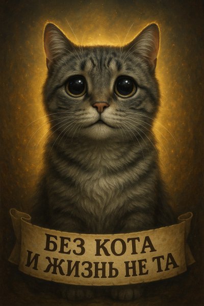 Кошачьи глаза: взгляд полный надежды и тепла. Изображение из нейронной сети Sora Ai Images
