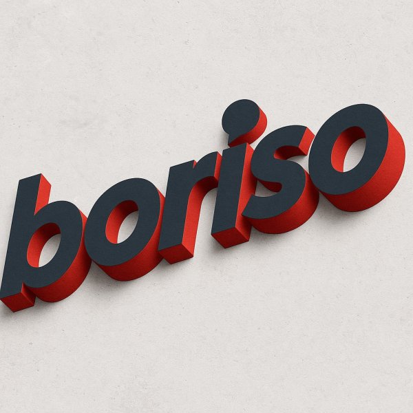 Кинетический логотип BORISO: Энергия общения в урбанистическом стиле. Нейросеть Sora