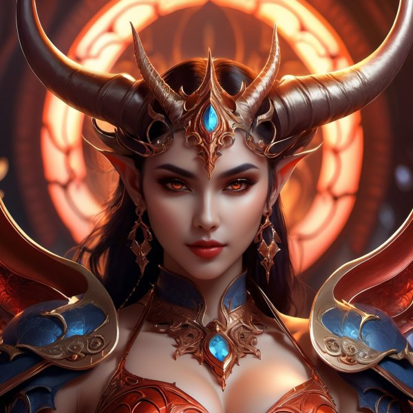 Демоническая красотка: вдохновение Lilith из Diablo IV. Генерация из нейросети Stable Diffusion