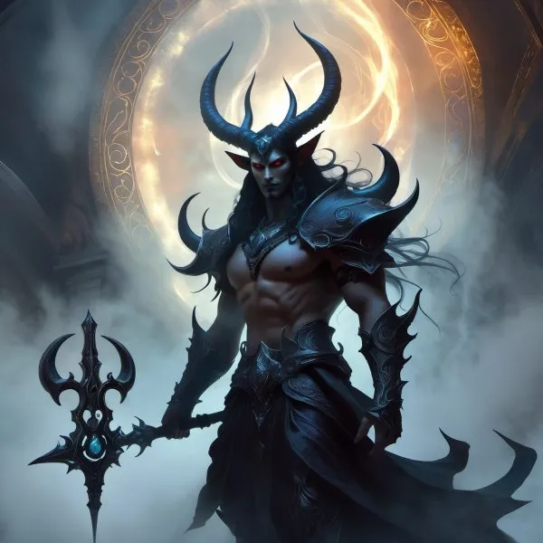 Демоническая красота в мрачных туманах: концепт-арт для Diablo и готическая эстетика ужаса. Картинка из нейросети Stable Diffusion