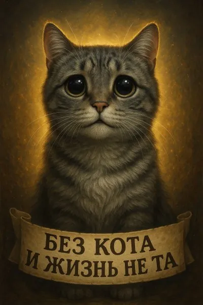 Кошачьи глаза: взгляд полный надежды и тепла. Изображение из нейронной сети Sora Ai Images