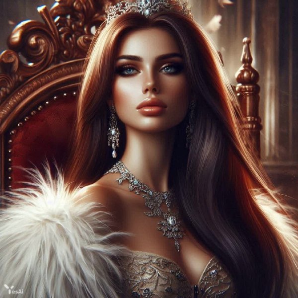 Императрица фантазий: красота и величие Ли Богл. Изображение из нейросети Dalle 3