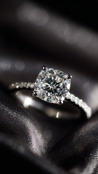 Блеск бриллианта: роскошное кольцо от Tiffany   Co в макросъемке. Генерация из нейронной сети Midjourney
