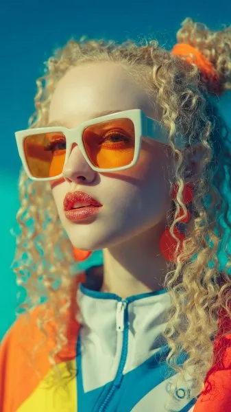 Неоновая эксцентричность: стиль и блеск в городском ритме Adidas Kokeshi Disco. Нейросеть Midjourney