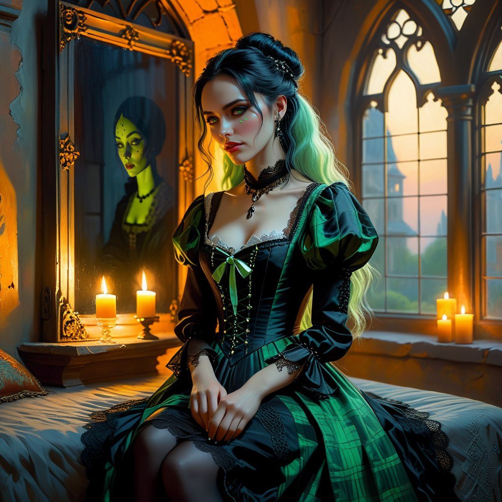 Готическая женщина в лунном свете: мрачный шедевр с вышитой кожей и богатыми текстурами. Нейронная сеть Stable Diffusion Готическая женщина в лунном свете: мрачный шедевр с вышитой кожей и богатыми текстурами. Нейронная сеть Stable Diffusion