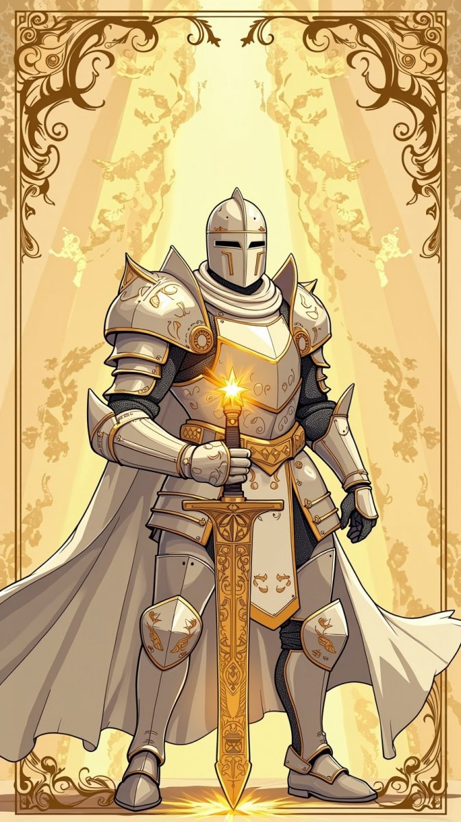 Благородный рыцарь: портрет в стиле AFK Arena. Нейронная сеть Flux.1 Благородный рыцарь: портрет в стиле AFK Arena. Нейронная сеть Flux.1